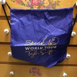 TAYLOR SWIFT DRAWSTRING SPEAK NOW BAG